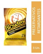 Ficha técnica e caractérísticas do produto Preservativo Blowtex Retardante C/ 3 Unidades
