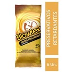 Ficha técnica e caractérísticas do produto Preservativo Blowtex Retardante com 6 Unidades