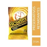 Ficha técnica e caractérísticas do produto Preservativo Blowtex Retardante com 3 Unidades