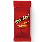 Ficha técnica e caractérísticas do produto Preservativo Blowtex Turbo 6 Unidades