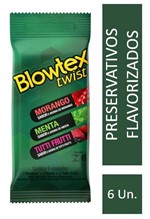 Ficha técnica e caractérísticas do produto Preservativo Blowtex Twist C/ 6 Unidades