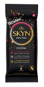 Ficha técnica e caractérísticas do produto Preservativo Cocktail com 6 Unidades, SKYN