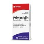 Ficha técnica e caractérísticas do produto Primociclin Coveli 50mg - 10 Comprimidos