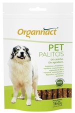 Ficha técnica e caractérísticas do produto Probiótico Pet Palitos Organnact 160G