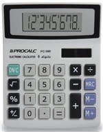 Ficha técnica e caractérísticas do produto PROCALC - Calculadora de Mesa 8 Dígitos - PC086