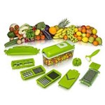 Ficha técnica e caractérísticas do produto Multi Processador Cortador e Fatiador de Legumes Nicer Dicer Plus - Verde - VERDE