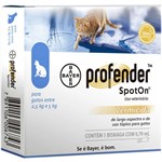 Ficha técnica e caractérísticas do produto Profender 0,7ml Vermífugo Spot On Gatos 2,5 a 5,0kg Bayer