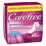 Ficha técnica e caractérísticas do produto Protetor Diario Carefree Protecao Sem Perfume com 40 Unidades