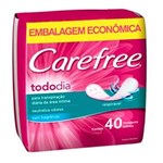 Ficha técnica e caractérísticas do produto Protetor Diário Carefree Todo Dia Sem Perfume – 40 Unidades