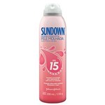 Ficha técnica e caractérísticas do produto Protetor Sundown Spray Pelo Molhada FPS15 – 200 Ml