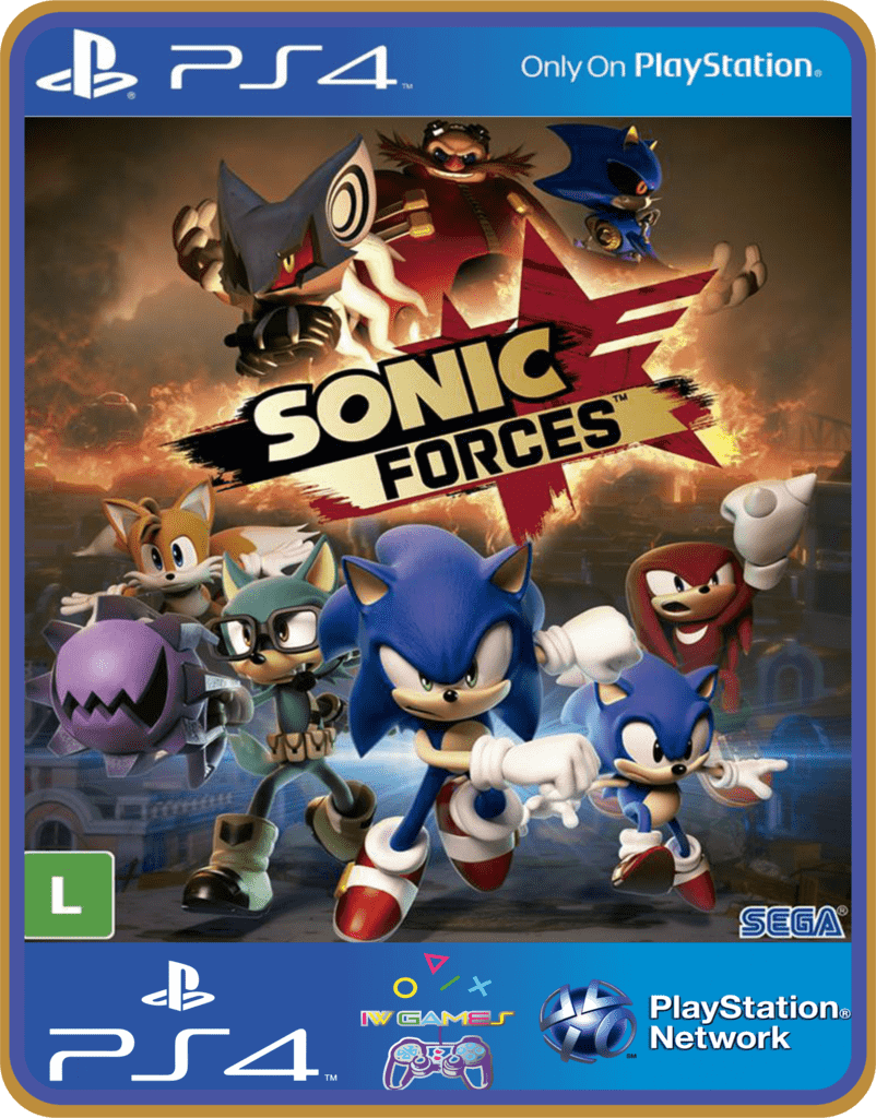 Ficha técnica e caractérísticas do produto Ps4 Sonic Forces - Midia Digital Original 1