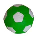 Ficha técnica e caractérísticas do produto Puff Bola de Futebol Infantil - Verde/ Branco