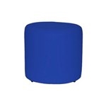 Ficha técnica e caractérísticas do produto Puff Couro Eco Redondo - Azul Royal