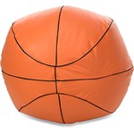 Ficha técnica e caractérísticas do produto Puff Infantil Big Ball Basquete Courino Laranja - Stay Puff
