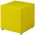 Ficha técnica e caractérísticas do produto Puff Quadrado Decorativo Corino 157 Lyam Decor Amarelo