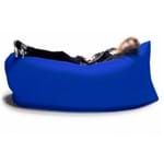 Ficha técnica e caractérísticas do produto Puff Sofa Inflavel Colchonete Magico Saco Dormir Camping Azul Escuro
