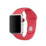 Pulseira Apple Watch Silicone Vermelha (42mm)