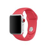 Ficha técnica e caractérísticas do produto Pulseira Apple Watch Silicone Vermelha (42mm)