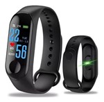 Ficha técnica e caractérísticas do produto Pulseira Inteligente Smartband M3 Monitor Cardíaco Relógio - Imports