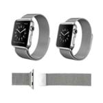Ficha técnica e caractérísticas do produto Pulseira Milanese para Apple Watch Series 1 2 3 4 42Mm Prata