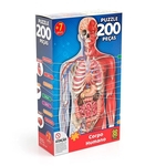 Ficha técnica e caractérísticas do produto Puzzle 200 peças Corpo Humano - Grow
