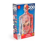 Ficha técnica e caractérísticas do produto Puzzle 200 Peças Corpo Humano Grow