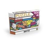Ficha técnica e caractérísticas do produto Puzzle 500 Peças Panorama Romero Britto The Hug
