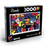 Ficha técnica e caractérísticas do produto Puzzle P3000 Romero Britto - Amor, Música e Dança - Grow