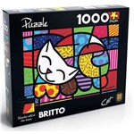 Ficha técnica e caractérísticas do produto Puzzle Quebra Cabeça 1000 Peças Romero Brito Cat - 03264