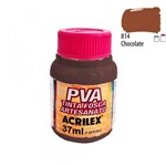 Ficha técnica e caractérísticas do produto PVA Tinta Fosca P/ Artesanato 37ml Chocolate Acrilex 814