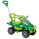Ficha técnica e caractérísticas do produto Quadriciclo Infantil Calesita Cross Turbo com Empurrador Verde