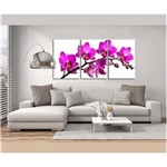 Ficha técnica e caractérísticas do produto Quadro 60x120cm Flor Orquídea Rosa Decorativo Interiores - Oppen House