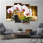 Ficha técnica e caractérísticas do produto Quadro 70x100cm Flores Orquídea Decorativo Interiores Spa - Oppen House