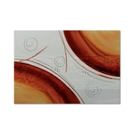 Ficha técnica e caractérísticas do produto Quadro Artesanal com Textura Abstrato I Vermelho 70x100 Uniart