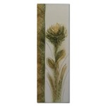 Ficha técnica e caractérísticas do produto Quadro Artesanal com Textura Crisantemo 20x60 Uniart - Branco|Verde|Bege