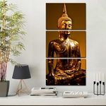 Ficha técnica e caractérísticas do produto Quadro Buda Dourado 120x60cm - Oppen House
