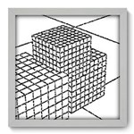 Ficha técnica e caractérísticas do produto Quadro com Moldura - 33x33 - Cubos - N1082