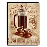 Ficha técnica e caractérísticas do produto Quadro Cozinha Vintage Café Canvas 40x30cm-Coz127