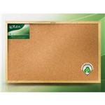 Ficha técnica e caractérísticas do produto Quadro de Cortiça Dupla Face 40x30 Moldura Madeira Natural