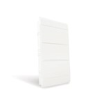 Ficha técnica e caractérísticas do produto Quadro de Embutir para 36 Disjuntores DIN Branco Porta Opaca Ouro Box Steck