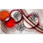 Ficha técnica e caractérísticas do produto Quadro de Pintura Decorativo 70x120cm-1694 - Vermelho
