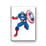 Ficha técnica e caractérísticas do produto Quadro Decorativo A4 Marvel Capitão América - Artgeek