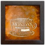 Ficha técnica e caractérísticas do produto Quadro Decorativo c/ Moldura Tema Café Coffee Q-341