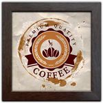 Ficha técnica e caractérísticas do produto Quadro Decorativo c/ Moldura Tema Café Coffee Q-355
