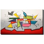 Ficha técnica e caractérísticas do produto Quadro Decorativo Canvas Abstrato 60x105cm-QA-75