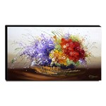 Ficha técnica e caractérísticas do produto Quadro Decorativo Canvas Floral 60x105cm-QF12