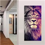 Ficha técnica e caractérísticas do produto Quadro decorativo Leão Moderno Para Sala Hall 120x60