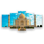 Ficha técnica e caractérísticas do produto Quadro Decorativo Taj Mahal 129x61 Sala Quarto