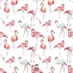 Ficha técnica e caractérísticas do produto Quadro Flamingos (A4 (21x29,7 Cm), Sem Moldura)