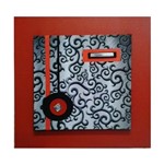 Ficha técnica e caractérísticas do produto Quadro Impressão Abstrato Sobreposto Vermelho 60x60cm - Uniart